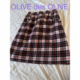 オリーブデオリーブ(OLIVEdesOLIVE)のOLIVE des OLIVE 秋冬チェックスカート(ひざ丈スカート)