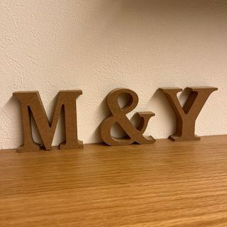 Y & M イニシャル　置き物　インテリア　結婚式などに(置物)