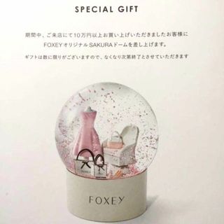 フォクシー(FOXEY)のFOXEYフォクシー スノードーム ドレス ピンク ワンピース マカロンバッグ(置物)