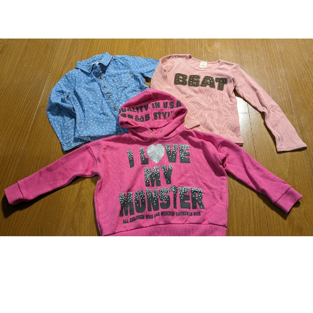 e.a.B(エーアーベー)のエーアーベー  110 3点 セット キッズ/ベビー/マタニティのキッズ服女の子用(90cm~)(Tシャツ/カットソー)の商品写真