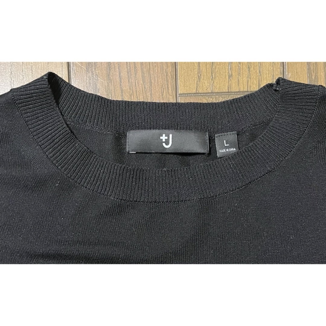 UNIQLO(ユニクロ)の[良品] ユニクロ +J シルクコットン クルーネックセーター サイズL レディースのトップス(ニット/セーター)の商品写真