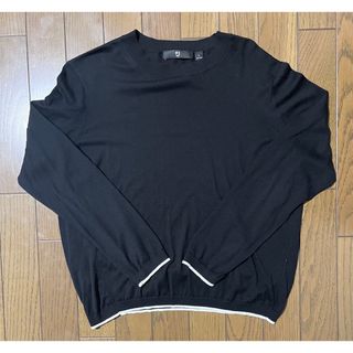 ユニクロ(UNIQLO)の[良品] ユニクロ +J シルクコットン クルーネックセーター サイズL(ニット/セーター)