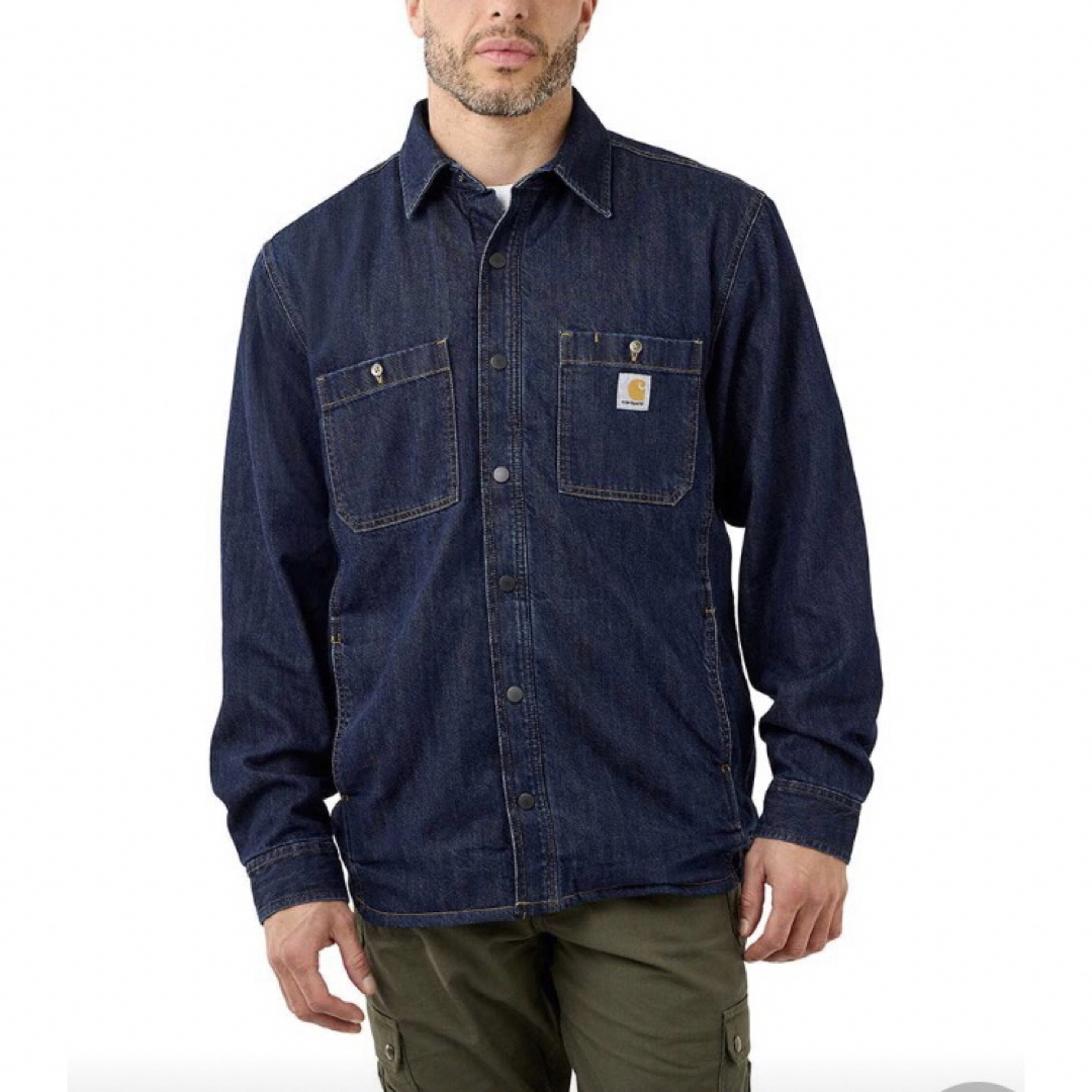 carhartt(カーハート)のcarhartt Denim Fleece Shirt Jacket メンズのジャケット/アウター(Gジャン/デニムジャケット)の商品写真