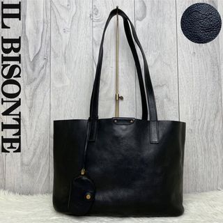 イルビゾンテ(IL BISONTE)の美品♡ミラー付♡IL BISONTE イルビゾンテ レザー トートバッグ(トートバッグ)