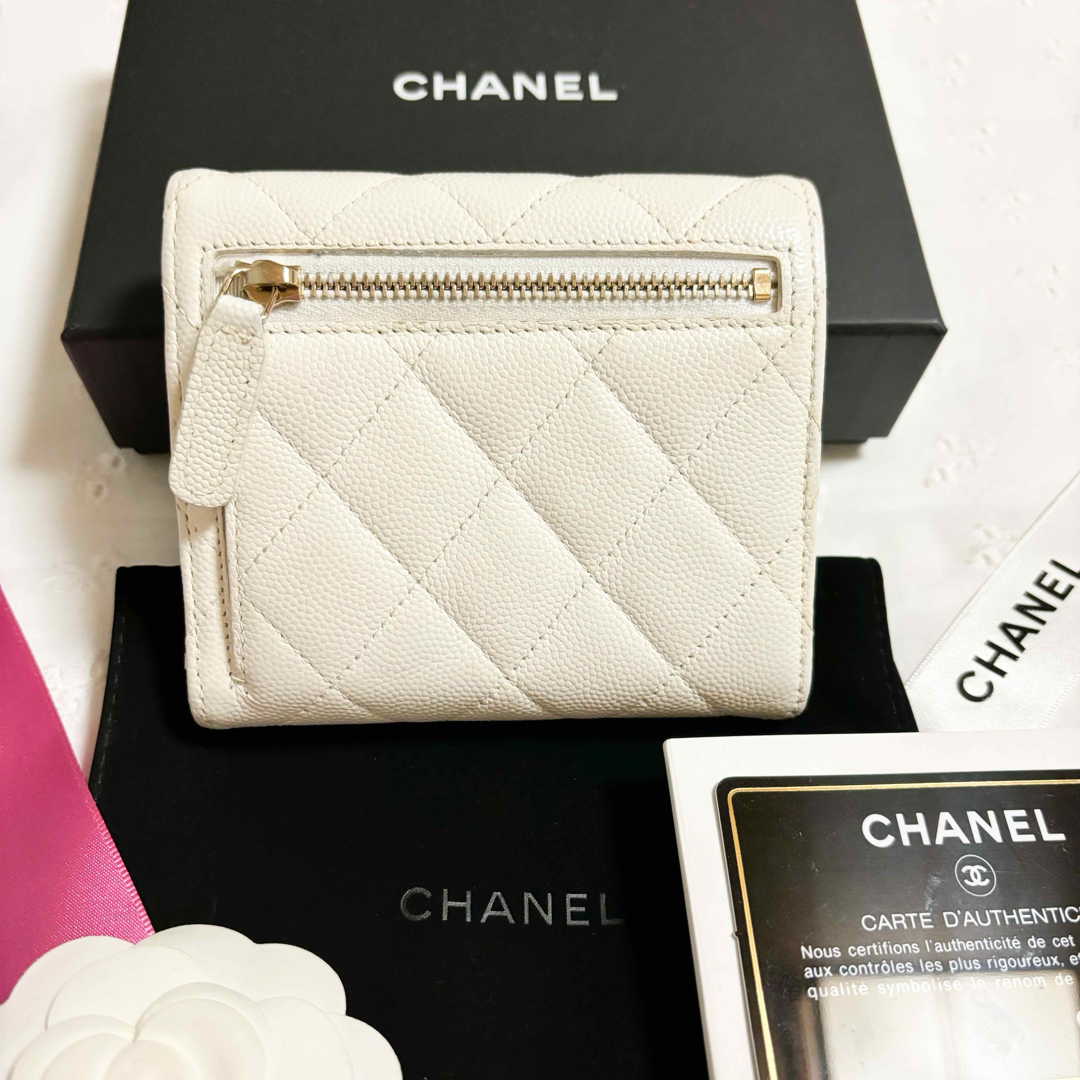 CHANEL - 専用☆CHANEL シャネル キャビアスキン 三つ折り財布 ...