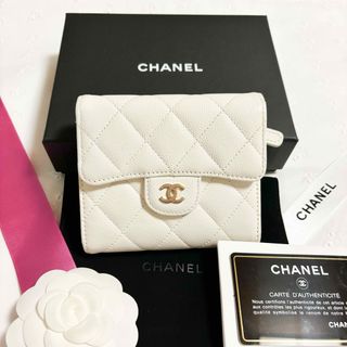 シャネル(CHANEL)の専用★CHANEL シャネル キャビアスキン 三つ折り財布 コンパクト(財布)