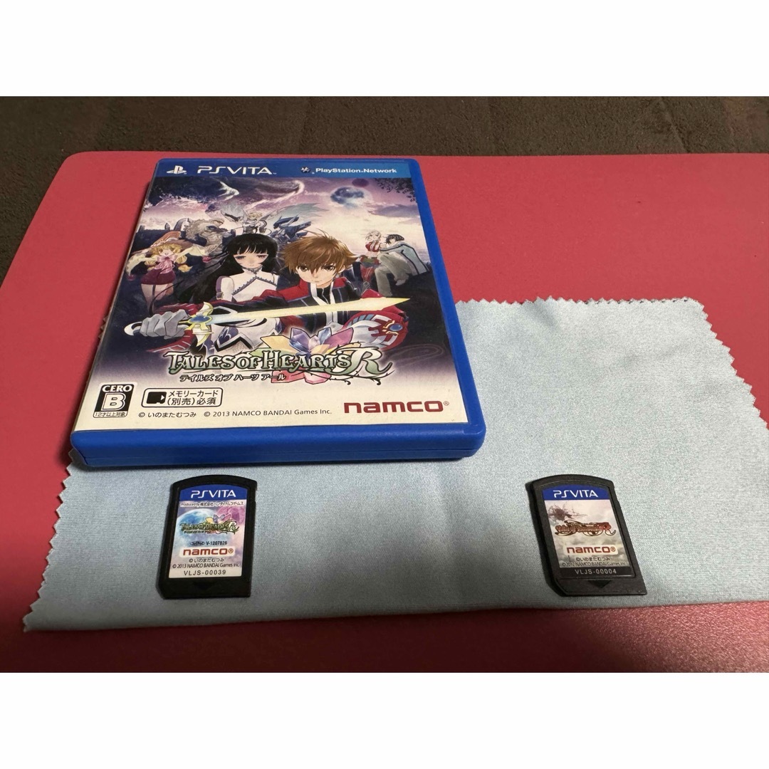 PlayStation Vita(プレイステーションヴィータ)のvita  テイルズ　セット エンタメ/ホビーのゲームソフト/ゲーム機本体(携帯用ゲームソフト)の商品写真