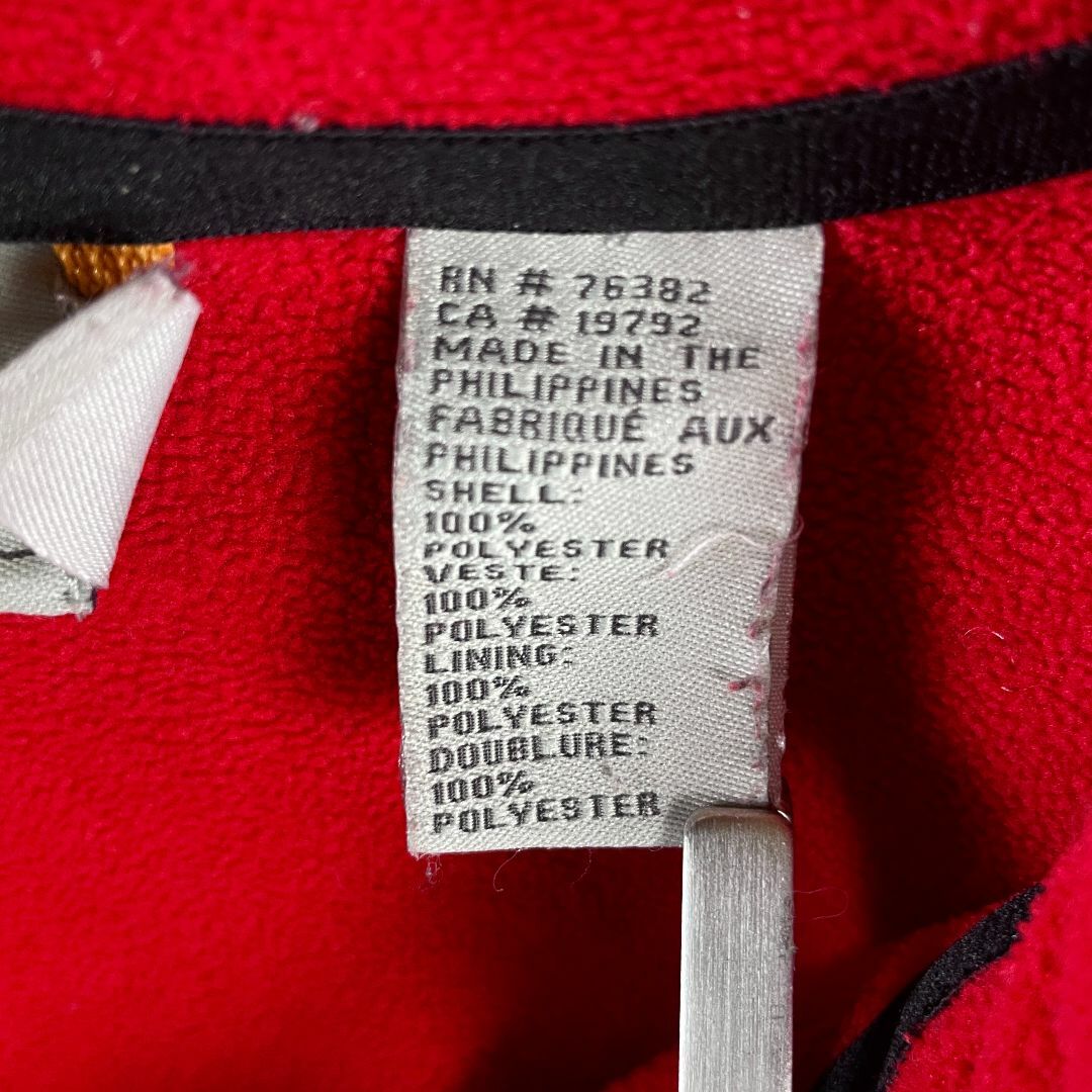 Timberland(ティンバーランド)のUSA古着 ティンバーランド フリースベスト 黒 ブラック ロゴ刺繍 メンズ L メンズのトップス(ベスト)の商品写真