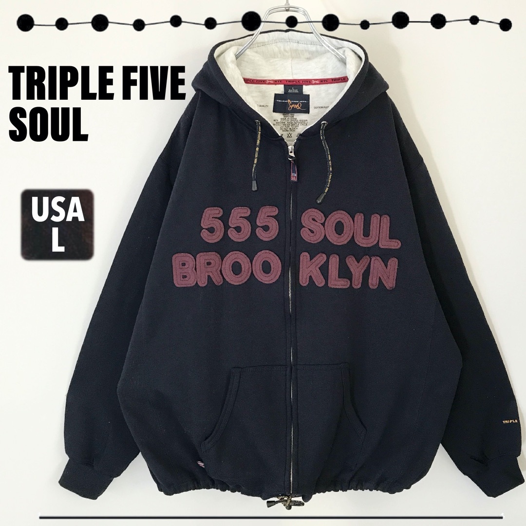 555SOUL(トリプルファイブソウル)のトリプルファイブソウル★コットンフリース★スウェットパーカー★555 SOUL メンズのトップス(パーカー)の商品写真