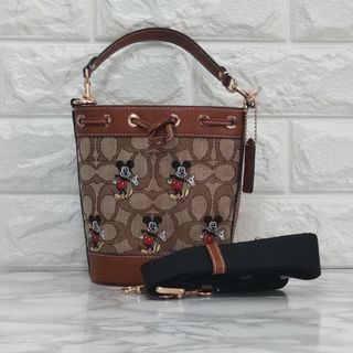 コーチ(COACH)のCOACH コーチ ミニ デンプシー バケット バッグ ミッキー コラボ(ショルダーバッグ)