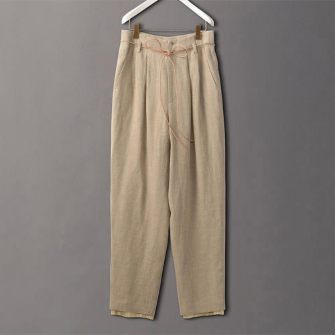 6 (ROKU)(ロク)の6 roku unitedarrows LINEN PANTS NATURAL レディースのパンツ(カジュアルパンツ)の商品写真