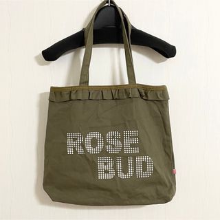 ローズバッド(ROSE BUD)のROSE BUD   ローズバッド　ロゴ　トートバッグ　サブバッグ　カーキ(トートバッグ)