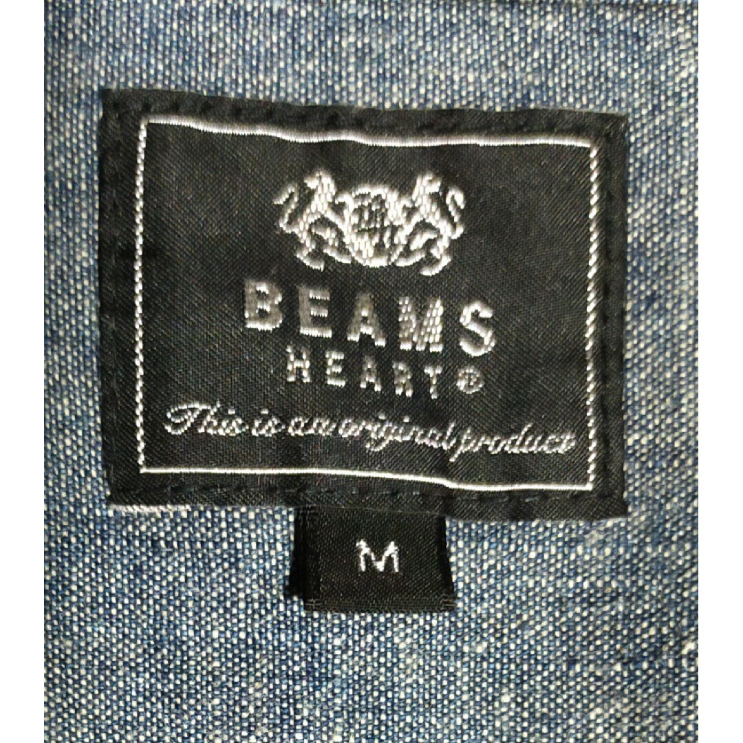 BEAMS(ビームス)のビームスBEAMSHEARTレディースMデニム系シャツ長袖/Mサイズ/ブルー レディースのトップス(シャツ/ブラウス(長袖/七分))の商品写真