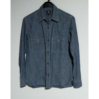 ビームス(BEAMS)のビームスBEAMSHEARTレディースMデニム系シャツ長袖/Mサイズ/ブルー(シャツ/ブラウス(長袖/七分))