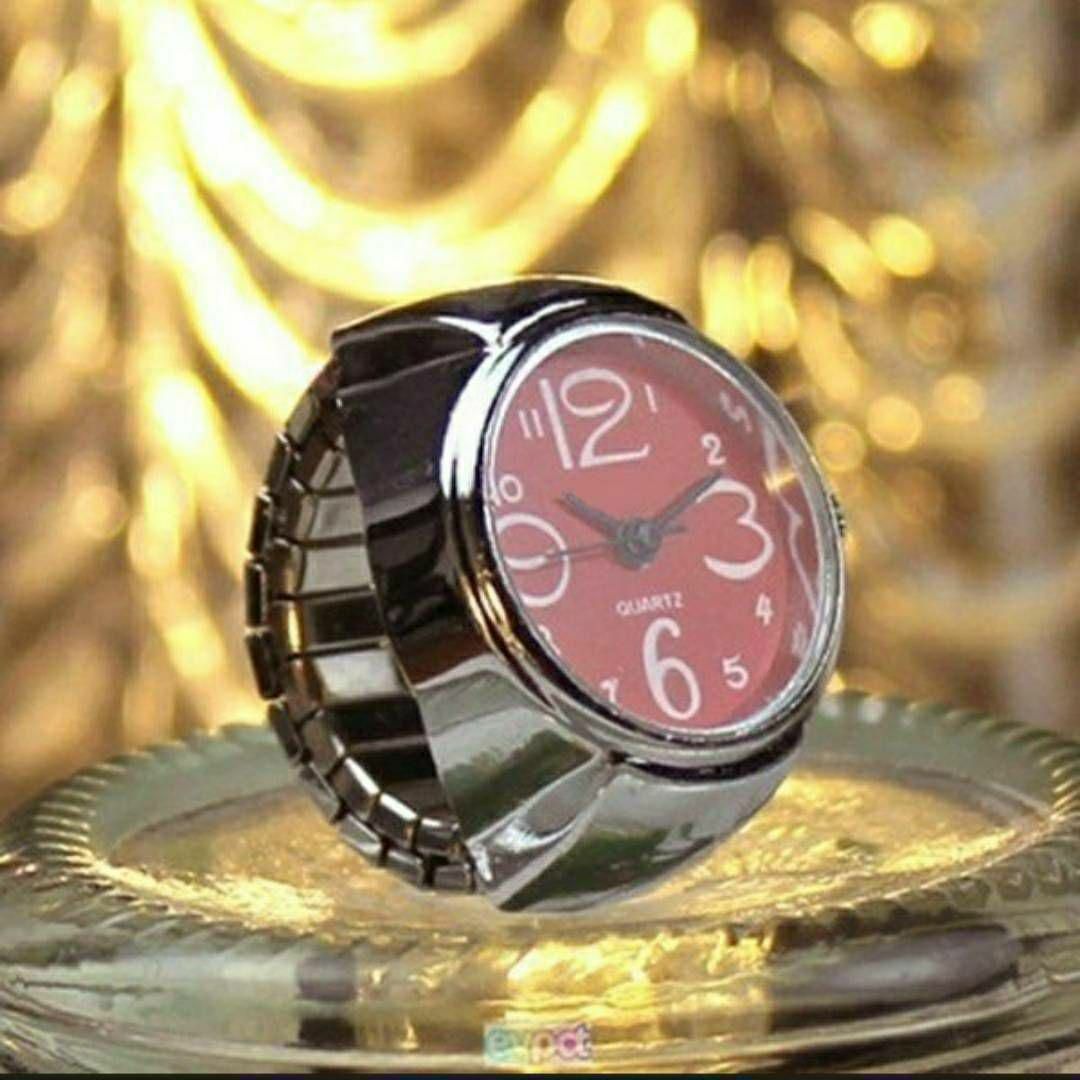 新品　未使用　指輪　時計　シンプル　9色対応　赤　 メンズのアクセサリー(リング(指輪))の商品写真