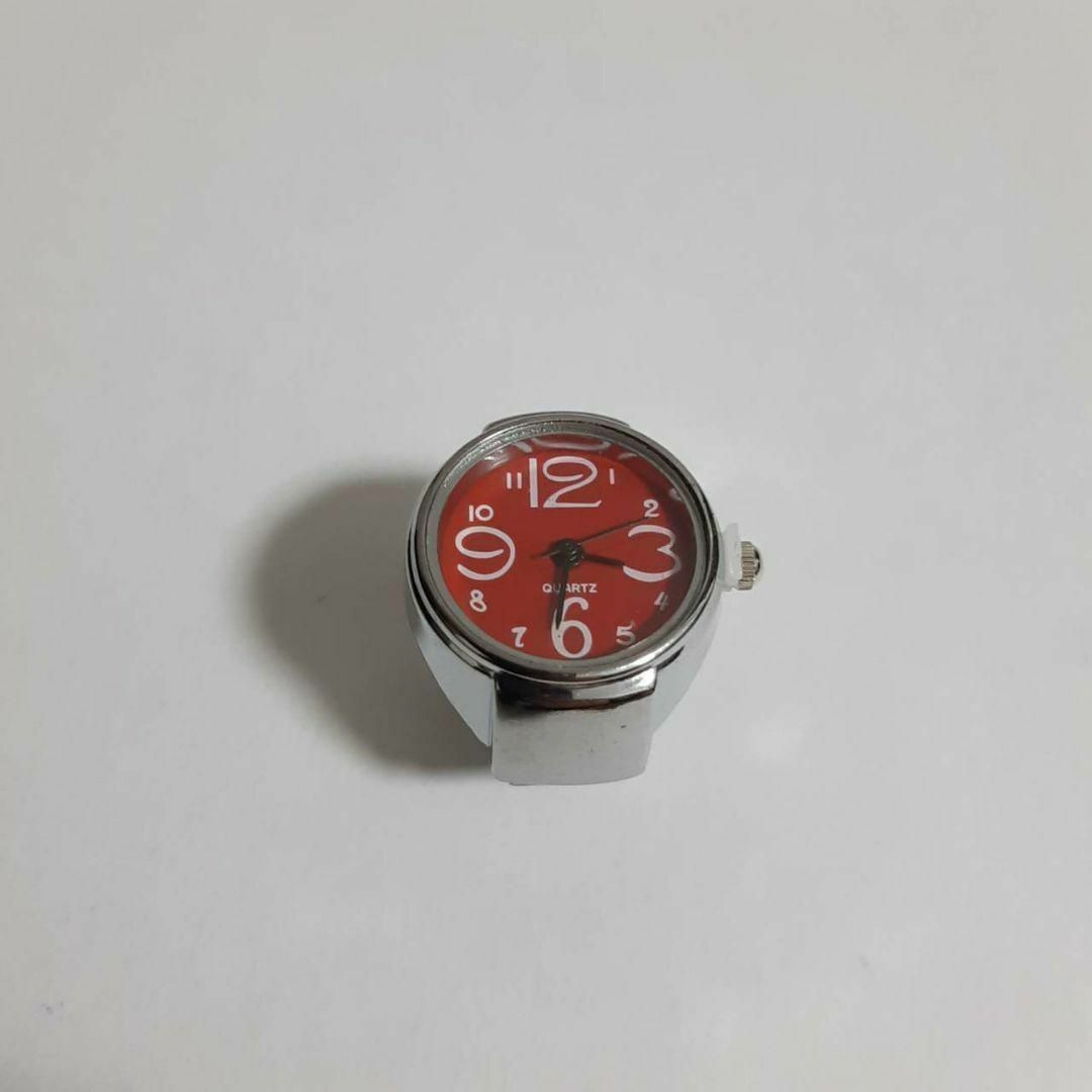 新品　未使用　指輪　時計　シンプル　9色対応　赤　 メンズのアクセサリー(リング(指輪))の商品写真