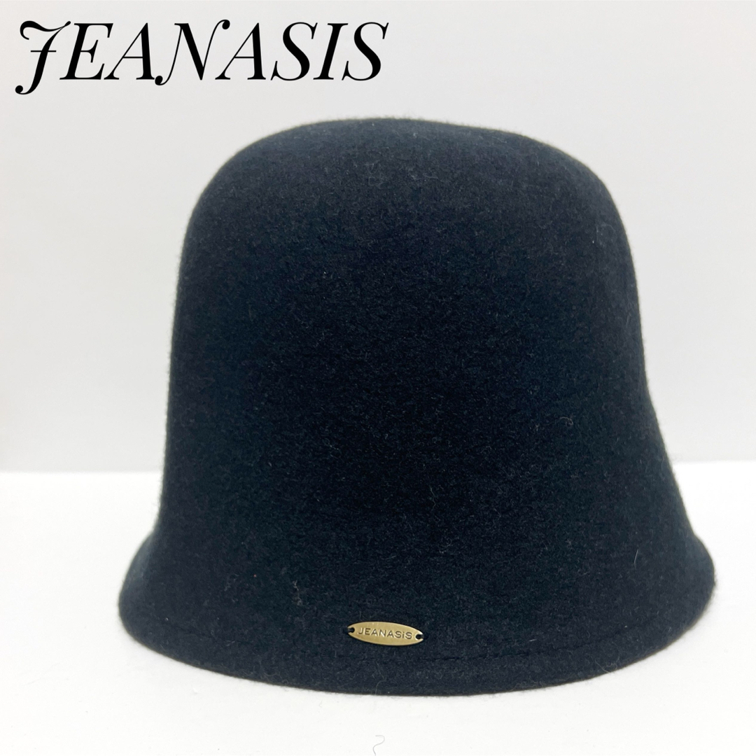 JEANASIS(ジーナシス)のおしゃれ❗️JEANASIS ジーナシス 帽子 ベルハット ハット ブラック 黒 レディースの帽子(ハット)の商品写真