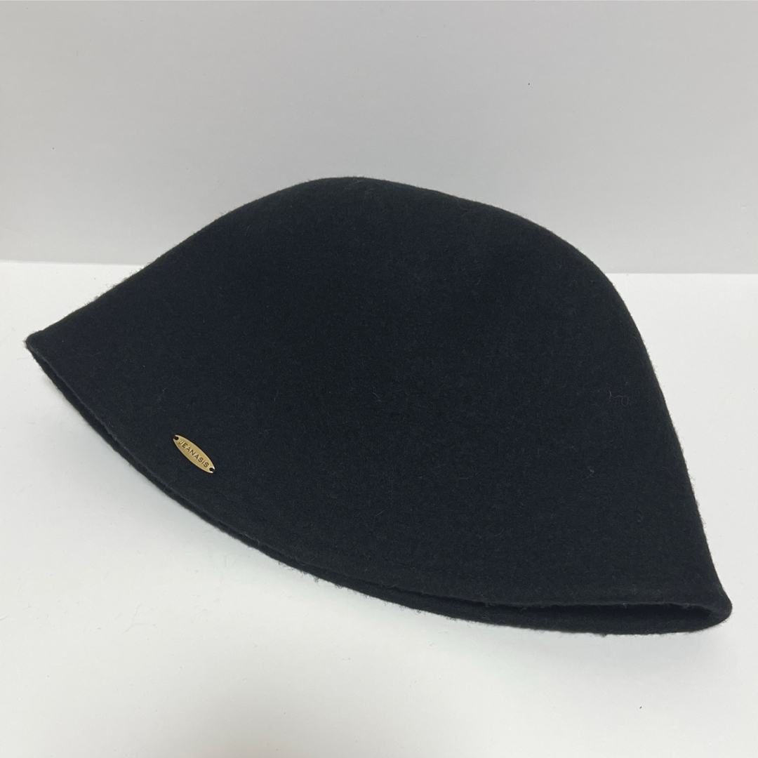 JEANASIS(ジーナシス)のおしゃれ❗️JEANASIS ジーナシス 帽子 ベルハット ハット ブラック 黒 レディースの帽子(ハット)の商品写真