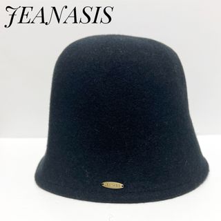 ジーナシス(JEANASIS)のおしゃれ❗️JEANASIS ジーナシス 帽子 ベルハット ハット ブラック 黒(ハット)