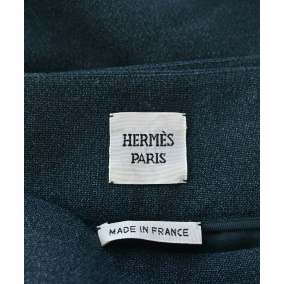 Hermes(エルメス)のHERMES エルメス ひざ丈スカート 38(S位) 緑 【古着】【中古】 レディースのスカート(ひざ丈スカート)の商品写真