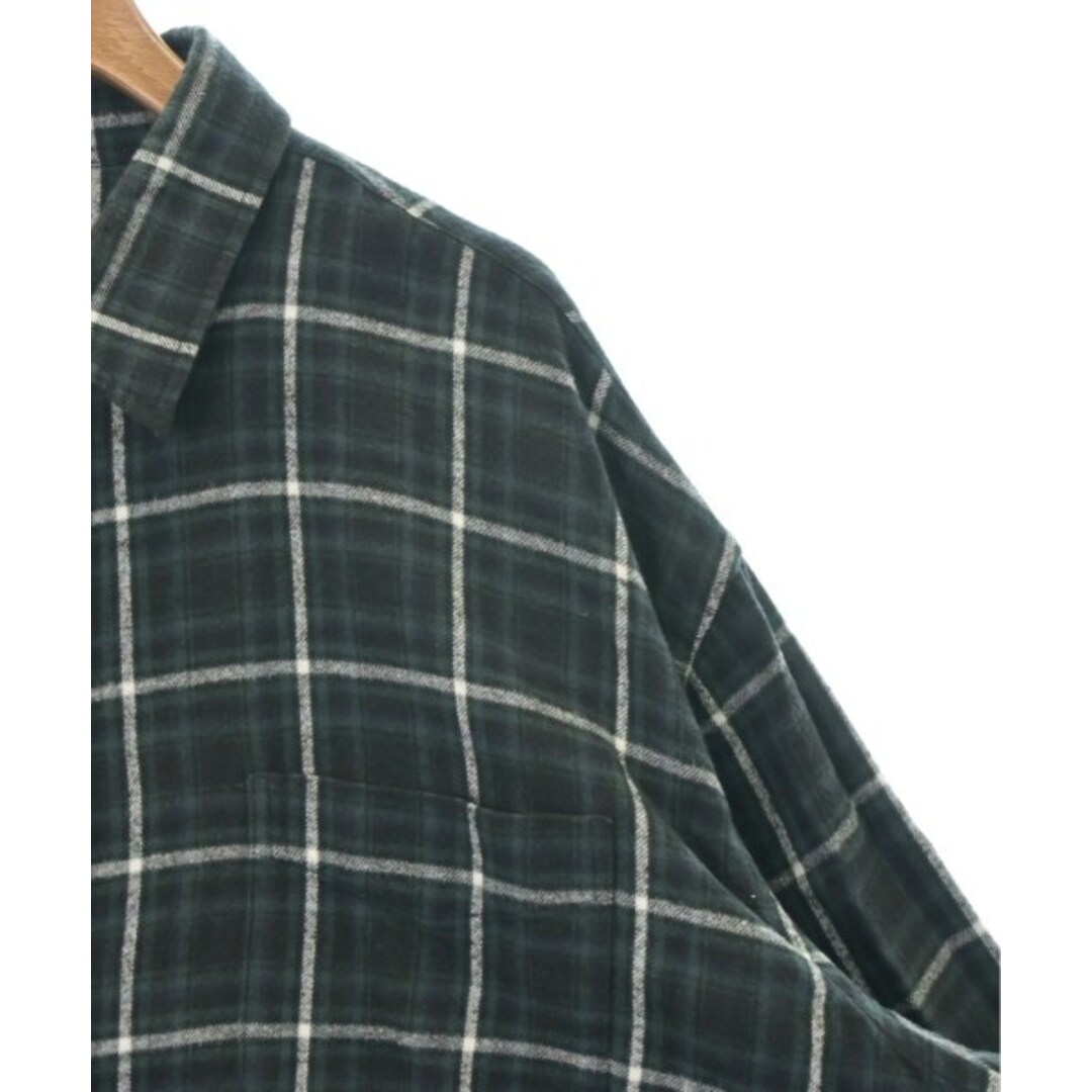 BALENCIAGA カジュアルシャツ 39(M位) 黒x緑x白(チェック) 【古着】【中古】
