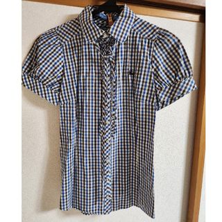 バーバリーブルーレーベル(BURBERRY BLUE LABEL)のバーバリーブルーレーベル　チェックシャツ(シャツ/ブラウス(半袖/袖なし))