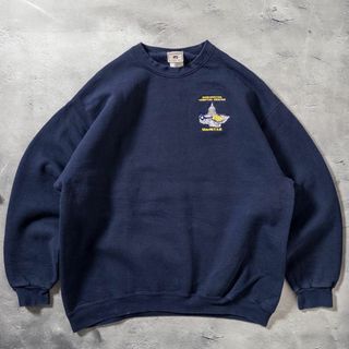 リー(Lee)のLee リー スウェット 90s USA製 肉厚 ネイビー ノームコア 刺繍(スウェット)