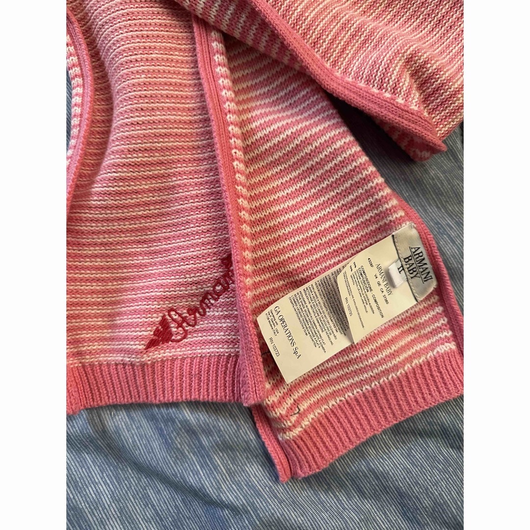 ARMANI JUNIOR(アルマーニ ジュニア)のアルマーニベビー　マフラー キッズ/ベビー/マタニティのキッズ服女の子用(90cm~)(その他)の商品写真