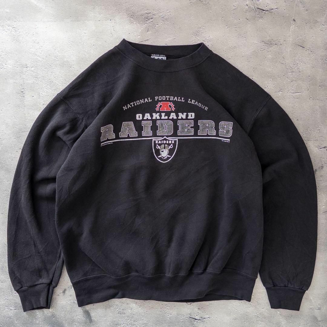 Lee(リー)のLee sport スウェット ブラック NFL RAIDERS 00s 古着 メンズのトップス(スウェット)の商品写真