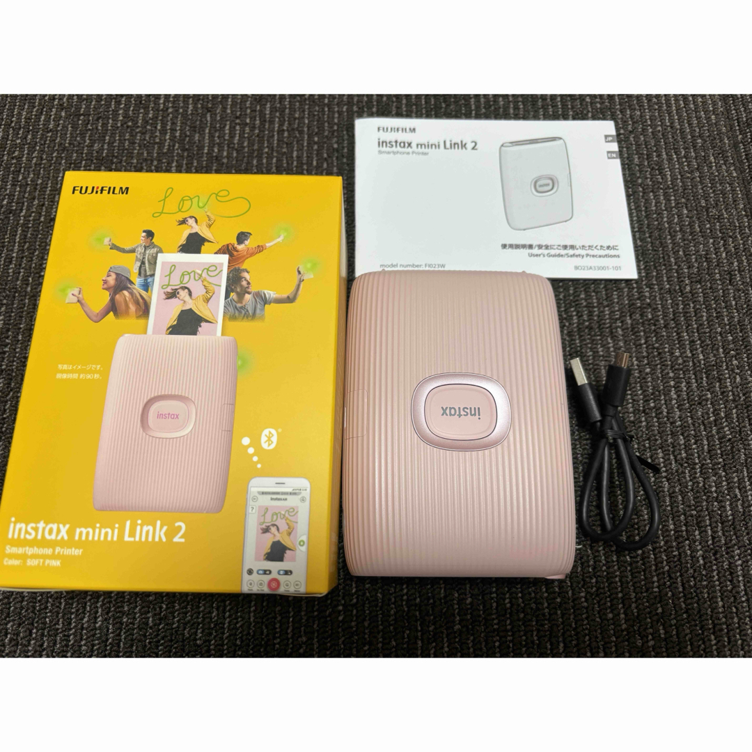 instax mini Link2 本体　ピンク　美品フィルムカメラ