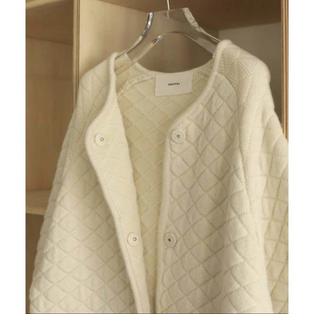 TODAYFUL(トゥデイフル)の美品 TODAYFUL トゥデイフル Quilting Knit Coat 38 レディースのジャケット/アウター(ロングコート)の商品写真