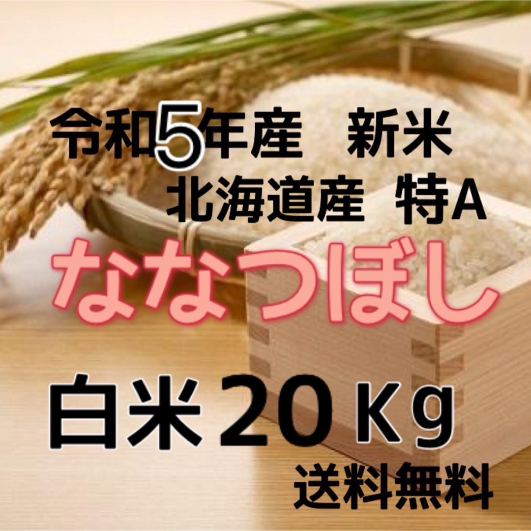 【新米】令和5年産 北海道米　ななつぼし　白米　20kg送料無料