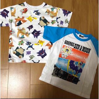 ニシマツヤ(西松屋)のポケモン　Tシャツ　半袖　120 パジャマ上のみ　110 セット(Tシャツ/カットソー)