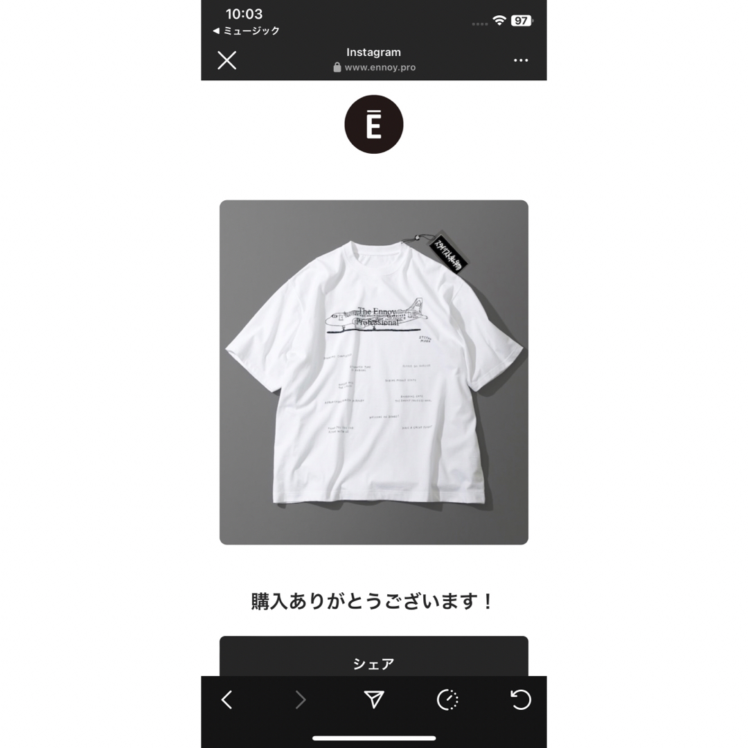 ENNOY Stefan Marx T-SHIRT Lサイズ スタイリスト私物の通販 by taka's