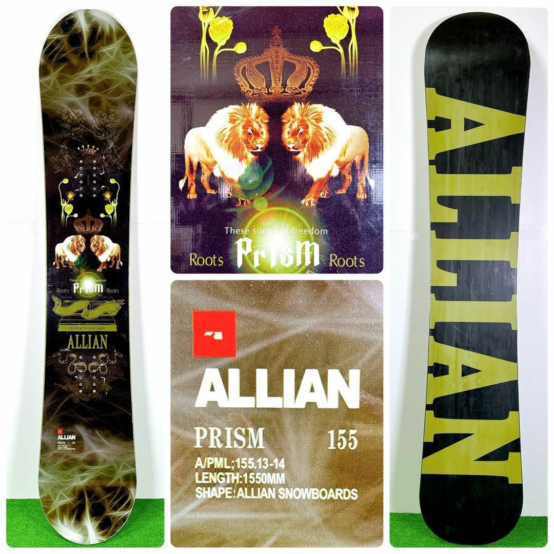 ALLIAN - 1551 ALLIAN PRISM スノーボード 板 155cm アライアンの通販 ...