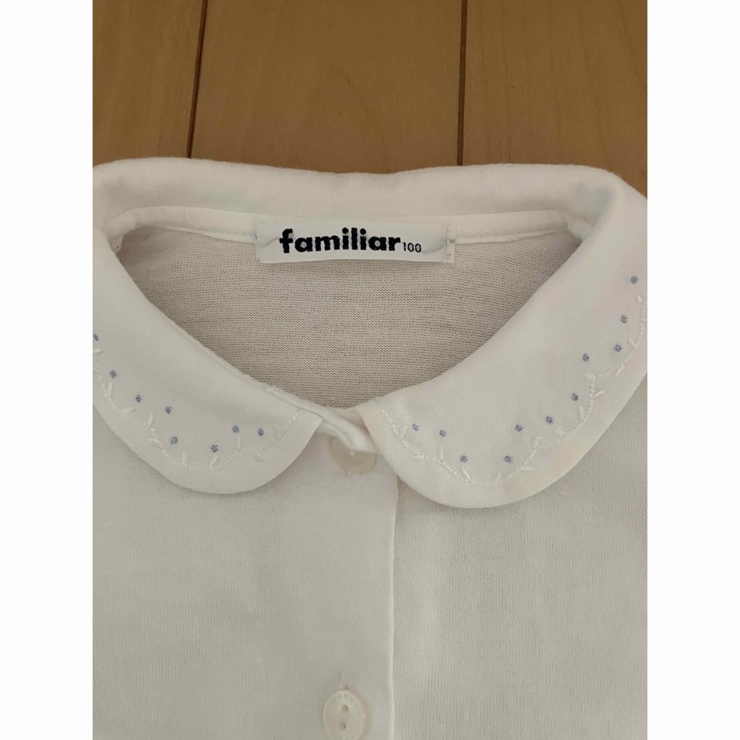 familiar(ファミリア)のfamiliar ブラウス　100cm キッズ/ベビー/マタニティのキッズ服女の子用(90cm~)(ブラウス)の商品写真