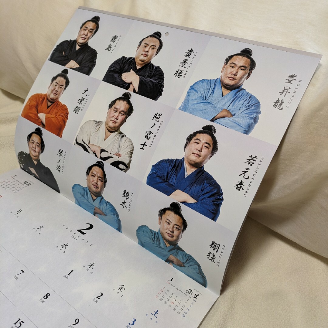 大相撲 カレンダー 2024 インテリア/住まい/日用品の文房具(カレンダー/スケジュール)の商品写真