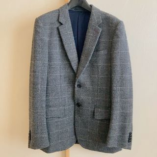 ポールスミス(Paul Smith)の美品★ ポールスミス　PaulSmith テーラードジャケット グレー チェック(テーラードジャケット)