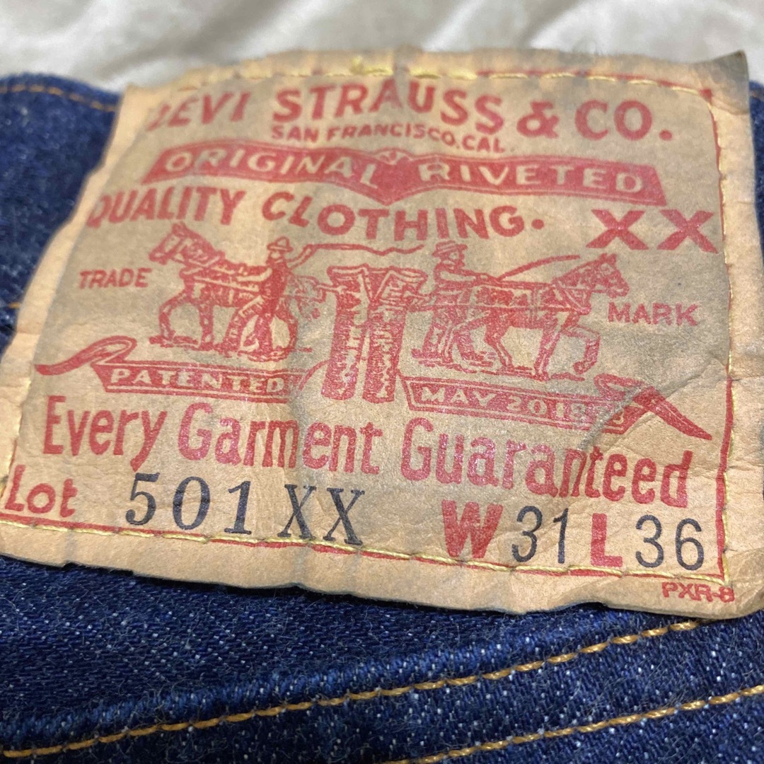 39Sリーバイス501XX品番【濃紺】LEVI'S 501XX バレンシア デニム 1955年モデル W31