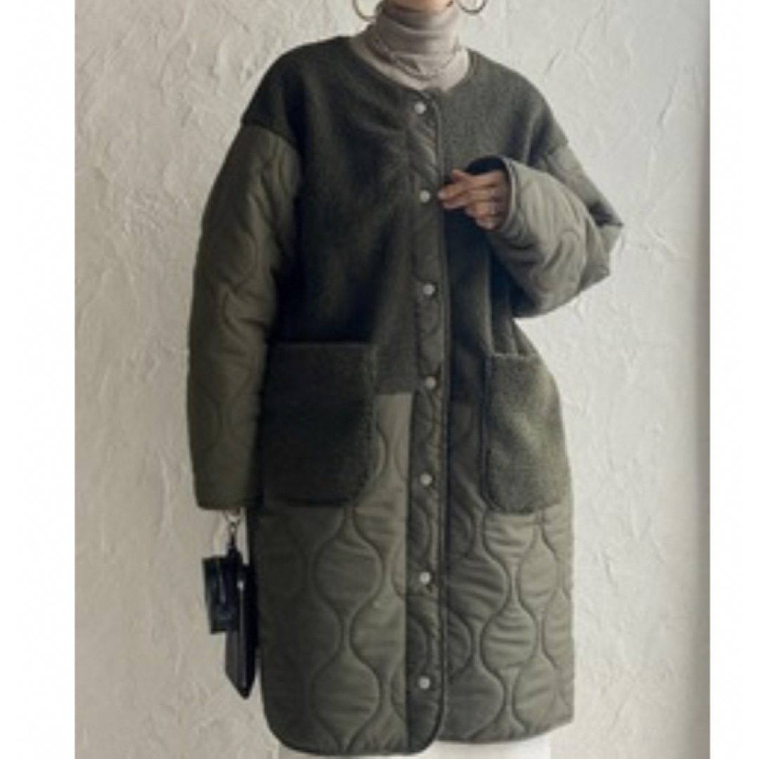 シーズクローゼット　ボアキルティング　キルトコート レディースのジャケット/アウター(ノーカラージャケット)の商品写真