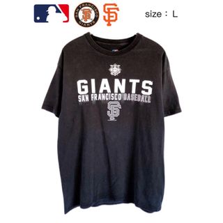 メジャーリーグベースボール(MLB)のMLB　サンフランシスコ・ジャイアンツ　Tシャツ　L　黒　USA古着(Tシャツ/カットソー(半袖/袖なし))