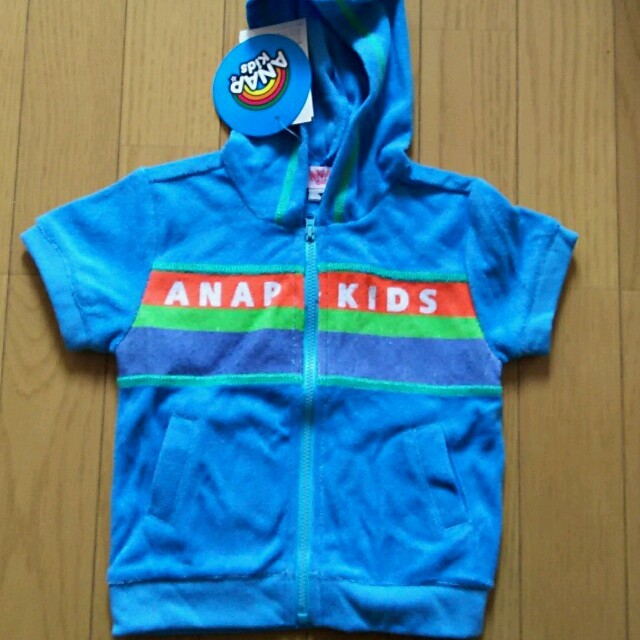 ANAP Kids(アナップキッズ)の未使用☆ANAPkids☆パイル生地パーカー☆90 キッズ/ベビー/マタニティのキッズ服男の子用(90cm~)(その他)の商品写真