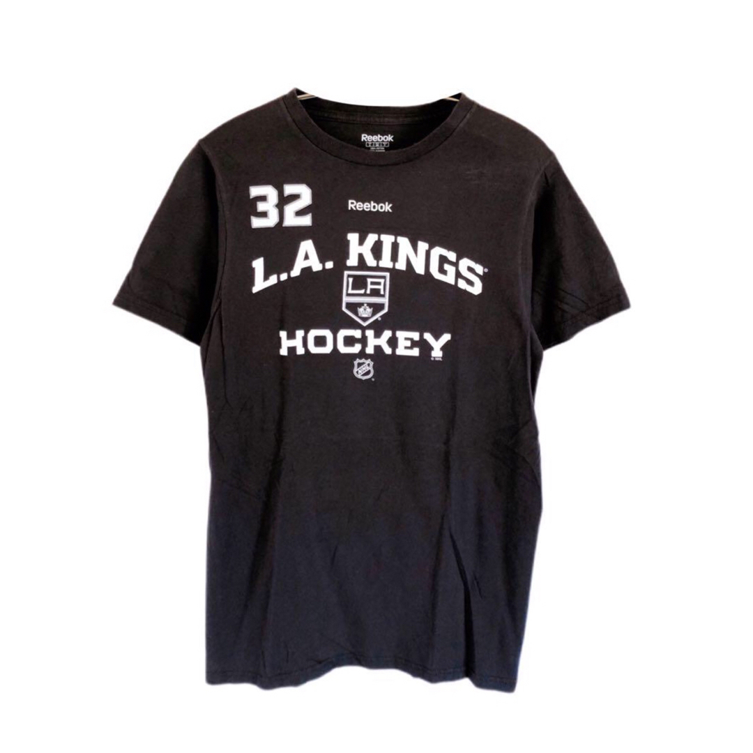 Reebok(リーボック)のNHL　ロサンゼルス・キングス　クイック　32　Tシャツ　S　黒　USA古着 メンズのトップス(Tシャツ/カットソー(半袖/袖なし))の商品写真