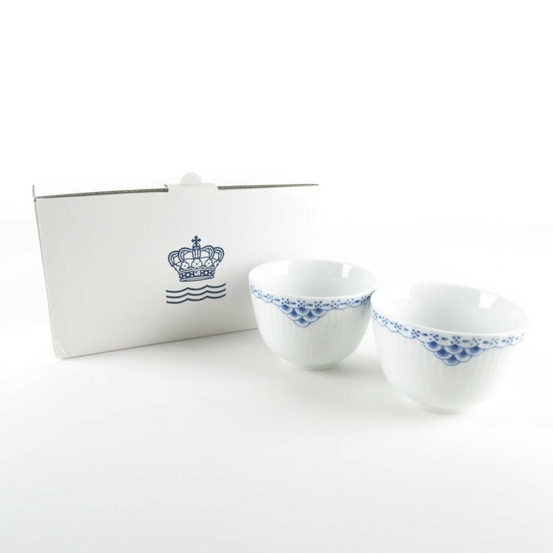 ROYAL COPENHAGEN(ロイヤルコペンハーゲン)の未使用 ROYAL COPENHAGEN ロイヤルコペンハーゲン プリンセス 570 フリーカップ 2点 ペア ティー 湯呑み 120ml SU4471T  インテリア/住まい/日用品のキッチン/食器(グラス/カップ)の商品写真