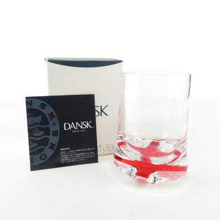 ダンスク(DANSK)の美品 DANSK ダンスク koben style コベンスタイル タンブラー 1点 レッド グラス コップ 北欧 SU4500Q (タンブラー)
