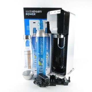 美品 sodastream ソーダストリーム Power パワー 家庭用炭酸水メーカー 1点 電動 調理家電 キッチン SU4372Z (その他)