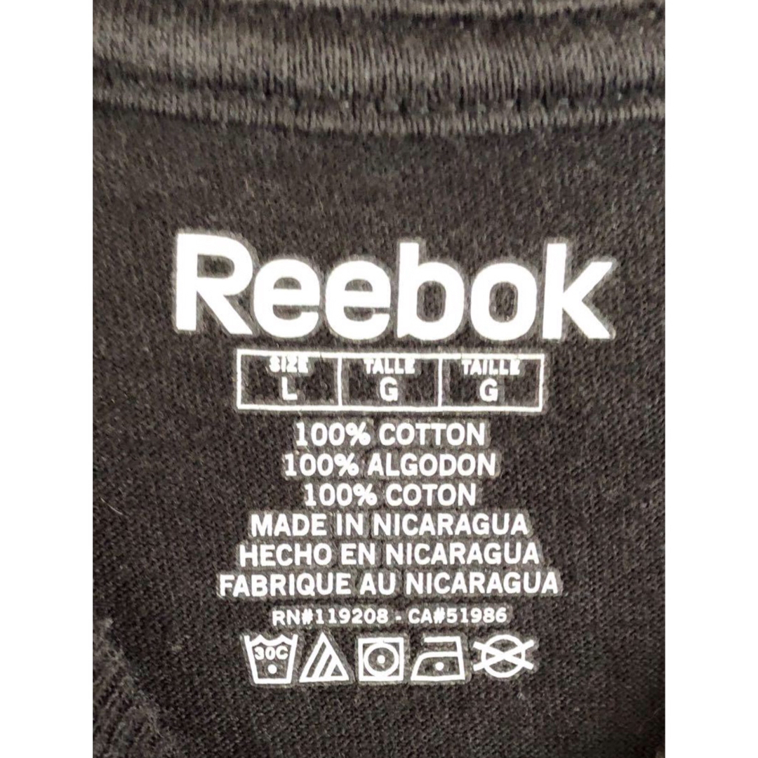 Reebok(リーボック)のNHL　ボストン・ブルーインズ　チャラ　33　Tシャツ　L　黒　USA古着 メンズのトップス(Tシャツ/カットソー(半袖/袖なし))の商品写真