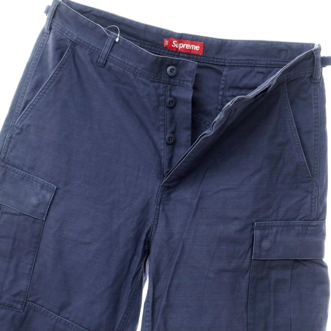 Supreme(シュプリーム)の【中古】シュプリーム Supreme 2023年秋冬 Cargo Pant コットン カーゴパンツ ネイビー【サイズ32】【メンズ】 メンズのパンツ(ワークパンツ/カーゴパンツ)の商品写真