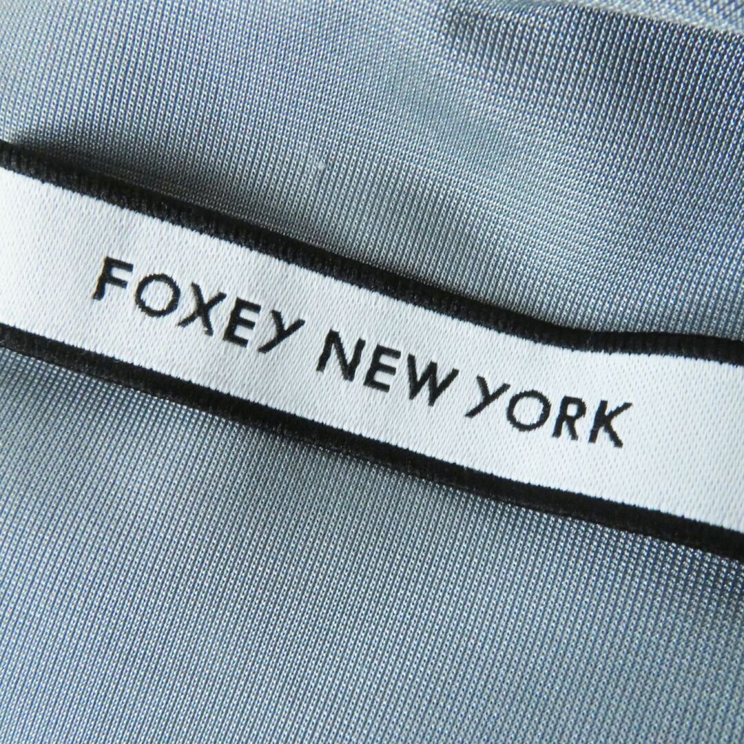 FOXEY NEW YORK(フォクシーニューヨーク)の極美品◎正規品 日本製  FOXEY NEW YORK  フォクシー ニューヨーク 38312 レディース ノースリーブ フレアスカート ワンピース グレー 40 レディースのワンピース(ひざ丈ワンピース)の商品写真