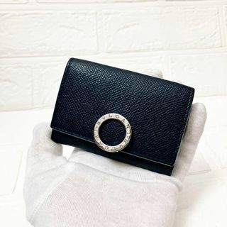 ブルガリ(BVLGARI)の【レア】BVLGARI ブルガリ ロゴ コインケース レザー ブラック Y164(コインケース/小銭入れ)